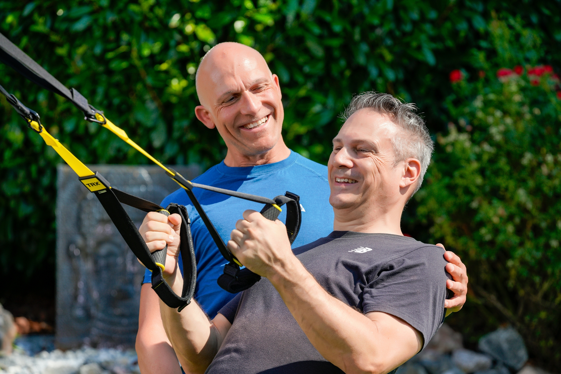 Personal Trainer Bernd Wolfgang mit einem Klienten